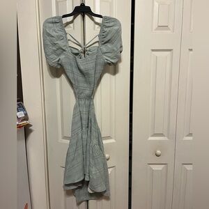Cut out open back boutique dress
